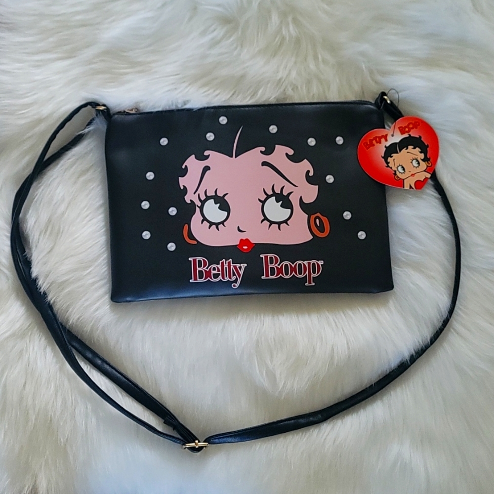 Cute Betty Boop Blk Purse
